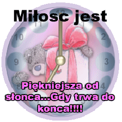 Zegar z me to you dla zakochanych